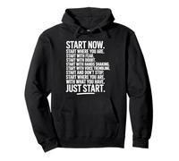 Start Now Business Fitness Workout Motivation Founder Start Pullover Hoodie
