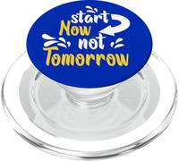 Start Now Not Tomorrow - Handwritten Motivational PopSockets PopGrip for MagSafe