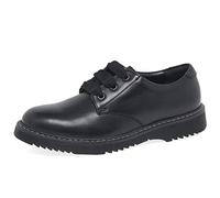 Girl's Start-Rite IMPACT Girls Leather Lace Up School Shoes Black - Size: UK 1.5-2 older kids