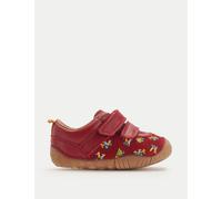 Start-Rite Baby Leather Digger Riptape Pram Shoes (3 Small - 5 Small) Red Mix
