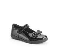 Start-rite Bella Girls & Patent Mary Jane Bow Rip Tape School Shoes, Black, Size 3 Older Black