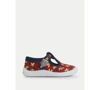 Start-Rite Boys Canvas Digger T Bar Shoes (3 Small - 7 Small) - 5 SSTD - Red Mix, Navy Mix,Red Mix