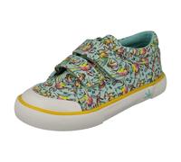 Start-rite Boys Startrite Dinosaur Detailed Hook & Loop Canvas Shoes Dino-Mite - Multi Colour - UK 12.5 Child