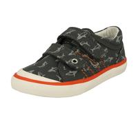 Start-rite Boys Startrite Shark Detailed Canvas Shoes Wave - Grey - UK 13.5 Child