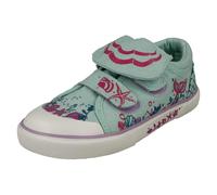 Start-rite Childrens Startrite Casual Hook And Loop Fastening Canvas Shoes Trove - Turquoise Mermaid - UK 12.5 Child