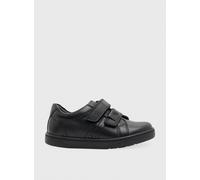 START-RITE Explore Black Leather Double Rip Tape School Shoes 8 Infant