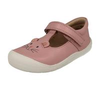Start-rite Girls JoJo Maman BèBè By Startrite T-Bar Animal Detailed Shoes Buddy - Pink/Mouse - UK 5 Infant - G