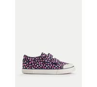 Start-Rite Girls Splash Print Canvas Riptape Trainers (6 Small - 3 Large) - 9.5 SSTD - Navy Mix, Navy Mix