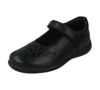 Start-rite Girls Startrite Mary Jane School Shoes Wish - Black Leather - UK 9 Child - E