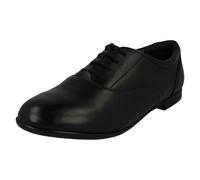 Start-rite Girls Startrite Smart Lace Up School Shoes Talent - Black Leather - UK 8 Junior - M