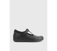 START-RITE Globe Black Leather Dual Fit T Bar School Shoes 3