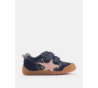 Start-Rite Kids' Leather Riptape Floral Star Trainers (4 Small-10½ Small) Navy Mix