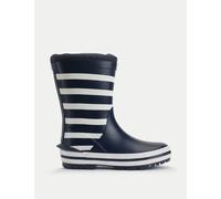 Start-Rite Kids' Little Puddle Striped Wellies (4-8 Small) Navy Mix