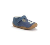 Start-rite Squish T Bar Denim Leather Kids Girls First and Baby Shoes 0858-2 F