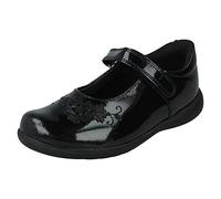 Start-rite Wish Girls Black Patent Leather Riptape School Shoes (Numeric_11)