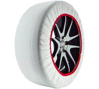 START Set of 2 White Snow Socks | Size L | EN 16662-1 Approved | Fabric | Suitable for Cars - SUVs - Commercial Vehicles | Rim Protection | Easy to Fit | Tyre Size Inside