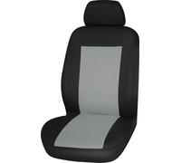 START Single Front Seat Cover Saturn Black And Gray Fits All