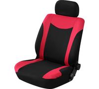 START Single Front Seat Cover Uranus Black/Red Original Accessory Auto