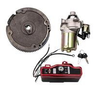 Start Starter Part Electric Start Kit Starter Motor Flywheel Switch For GX160 5.5HP & GX200 Electric Start Kit