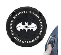 Start Stop Button Cover - Stylish Engine Start Stop Button Cover | Bat Design Push | Car Stickers Interior Decor - Perfect For Car Customization, Protection & Personalized Style