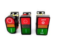START STOP NO/NC APBB-22N/AS-22N/PPBB-30N Momentary Double Head Push Button Switch With Light 1Pcs(AS-22N,12 V)