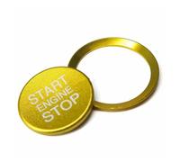 Start Stop Push Button Switch Ring Trim For Alfa For Romeo | For Mito 147 156 For Giulietta For Stelvio 2010-2021 automotive interior parts(Golden)