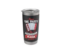 Start The Party The Accordion Player is Here Stainless Steel Insulated Tumbler