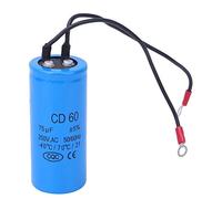 Start-up capacitor CD60 75uf 250V AC Motor Running Starting Capacitor with Wire Lead 75MFD HVAC Capacitor