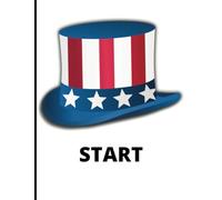 Start Usa: Notebook for Drawing, Writing, Painting, Sketching or Doodling, 120 Pages, 8.5x11