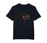 Start with A Dot End with Art Colorful Floral Creativity T-Shirt, Men's Big and Tall, Black, 2X Tall