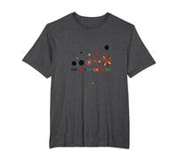 Start with A Dot End with Art Colorful Floral Creativity T-Shirt, Men's Big and Tall, Dark Heather Grey, 2X Tall