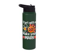 Start with A Dot Make Your Mark Stainless Steel Insulated Water Bottle