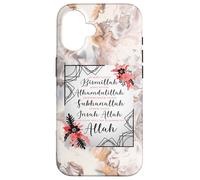 Start With Bismillah & Alhamdulillah Allah Muslim Prayer Case for iPhone 16