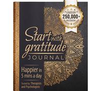 Start With Gratitude: 2025 Daily Gratitude Journal | Positivity Diary (7.5x9.25 inches) - Adult Self-Help Journal