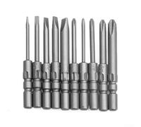 Startbuymore 10 Piece Magnetic Screwdriver Bits For DC Powered Electric Screwdriver 800 PH And SL Tip Sizes PH2 PH1 PH0 PH00 SL4 SL3 SL2.5 SL2 SL1.5