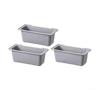 Startbuymore 3 Pieces Oil Receiving Silicone Trays Designed For Use With Grease Collection Boxes To Prevent Grease Build Up On Grills(Gray)