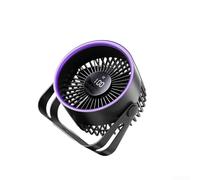 Startbuymore 4W Portable Desktop Fan With Digital Display 5 Adjustable Speeds Quiet Operation Energy Efficient For Office Or Bedroom(Gray)
