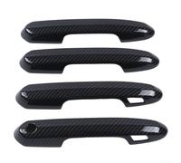 Startbuymore ABS Carbon Fiber Pattern Door Handle Decorative Covers Compatible With For Toyota RAV4 2019-2025 And For Highlander 2020-2026(Carbon fiber pattern)