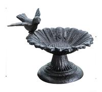 Startbuymore Cast Iron Peacock Bird Feeder With Spread Wings Form For Outdoor Use Near Shrubs Trees And Native Plantings In Residential Areas(D)