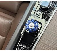 Startbuymore Chrome Plated Start Engine Knob Cover For Volvo For XC60 2018-2026 XC90 2015-2026 S60 S90 V90 2017-2026 Use(Blue)