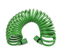 Startbuymore Coil Hose For Garden Use With Plastic Connector Compatibility Secure Fit On Standard Outdoor Spigots(7.5M)