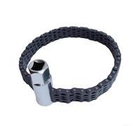 Startbuymore Double Tank Chain Oil Filter Wrench 6-14cm 2cm Thick | Heat-treated high carbon steel, rust resistant, heavy duty construction, long service life, black finish