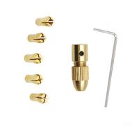Startbuymore Drill Bits Power Tool Parts Electric Screwdriver Micro Electric Drill Self Tightening Drill Chuck 7 Piece Set Card Packaging