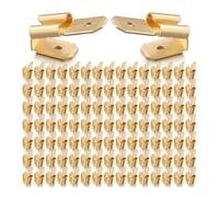 Startbuymore Dual Spade Terminal Connectors With Crimp Mounting For Reliable Electrical Interface Multiple Setups(100pcs)