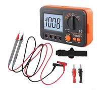Startbuymore Electrical Insulation Resistance Tester With Digital LCD Display, 250V 500V 1000V DC Voltage Testing And Continuity Measurement For Field Use