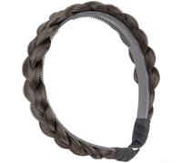 Startbuymore Fishbone Braid Headband Featuring Non Slip Double Row Teeth for Women Suitable for For BRAIDED Hair and For WIGs Made with Heat Resistant Wire (B)