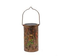 Startbuymore For Outdoor Decor Lantern With Solar Powered LED Lighting And Butterfly Flower Shadow Projection Details(C)