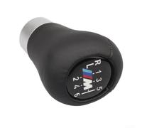 Startbuymore Gear Knob With Plastic Base And Soft Microfiber Leather Cover For BMW E30 For E36 E46 For E60 For E90(5-speed 3D M logo)