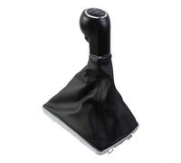 Startbuymore Gear Lever With Chrome Frame And Protective Cover Compatible For Opel Astra H 6 Speed Ergonomic Plastic Leather Black 190x150x60mm Replacement Fit For Vauxhall 2004-2010