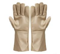 Startbuymore Heat Resistant Full Grain Cowhide Welding Gloves With Canvas Back Flame Protection For Industrial Metalworking Jobs(Cowhide)